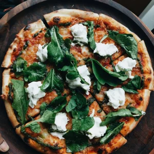 Spinach Cheese Pizza